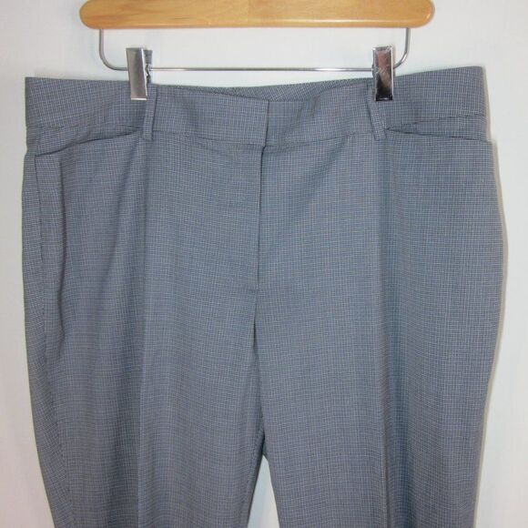Brooks Brothers Womens Size 12 Blue Check Wool Lucia Fit Pants New Condition - Picture 7 of 13
